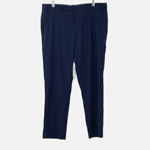 Perry Ellis Portfolio Flat Front Hemmed Dress Pants in Blue - NWOT - Size 38